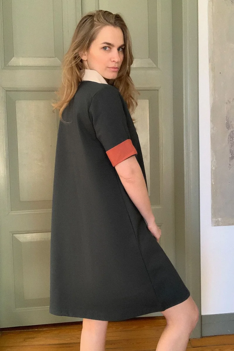 trendyol Colorblock Polo Dress