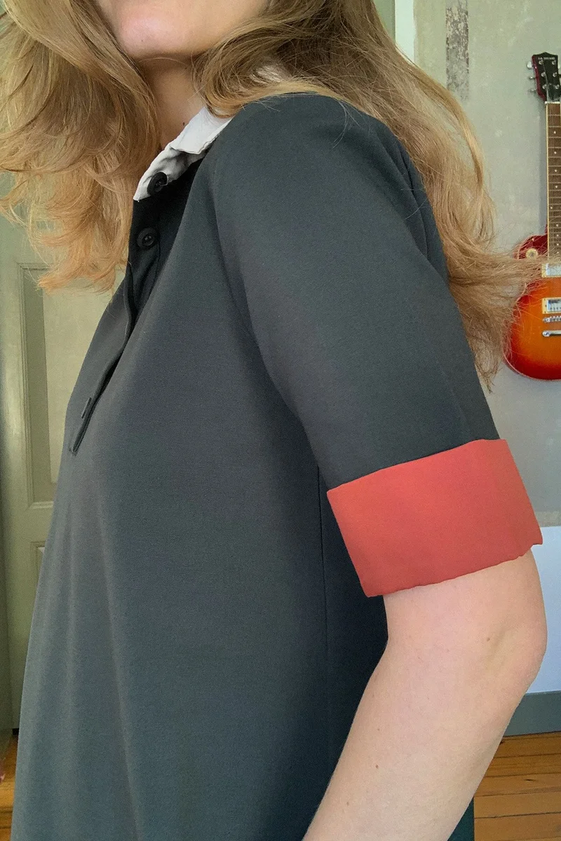 trendyol Colorblock Polo Dress