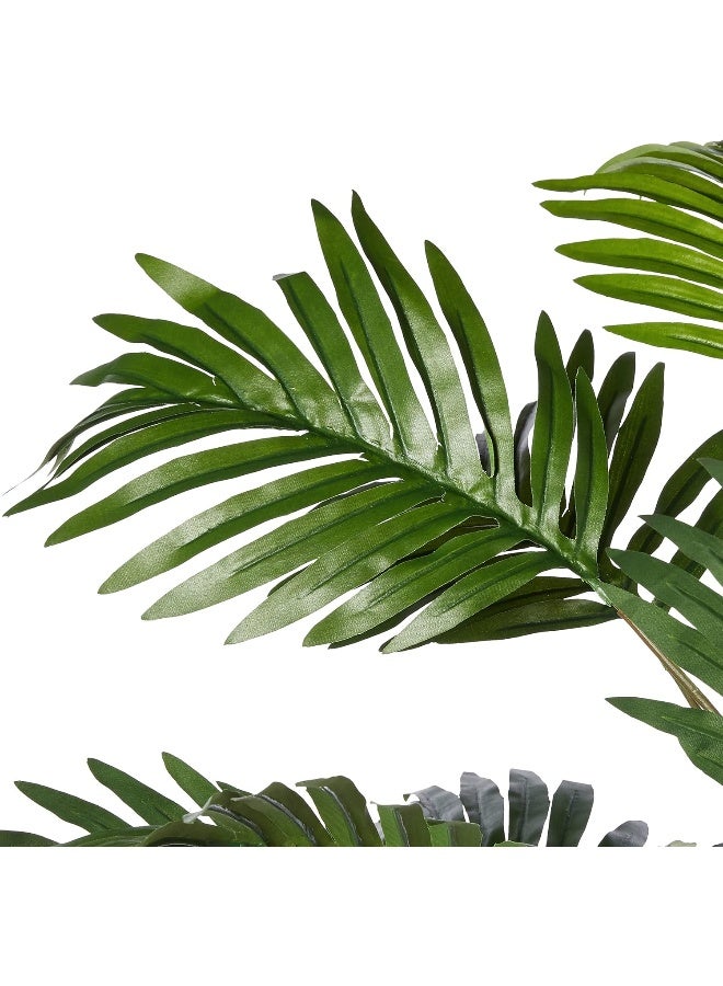 Nearly Natural Areca Palm with Bamboo Vase Silk Plant - Image 4