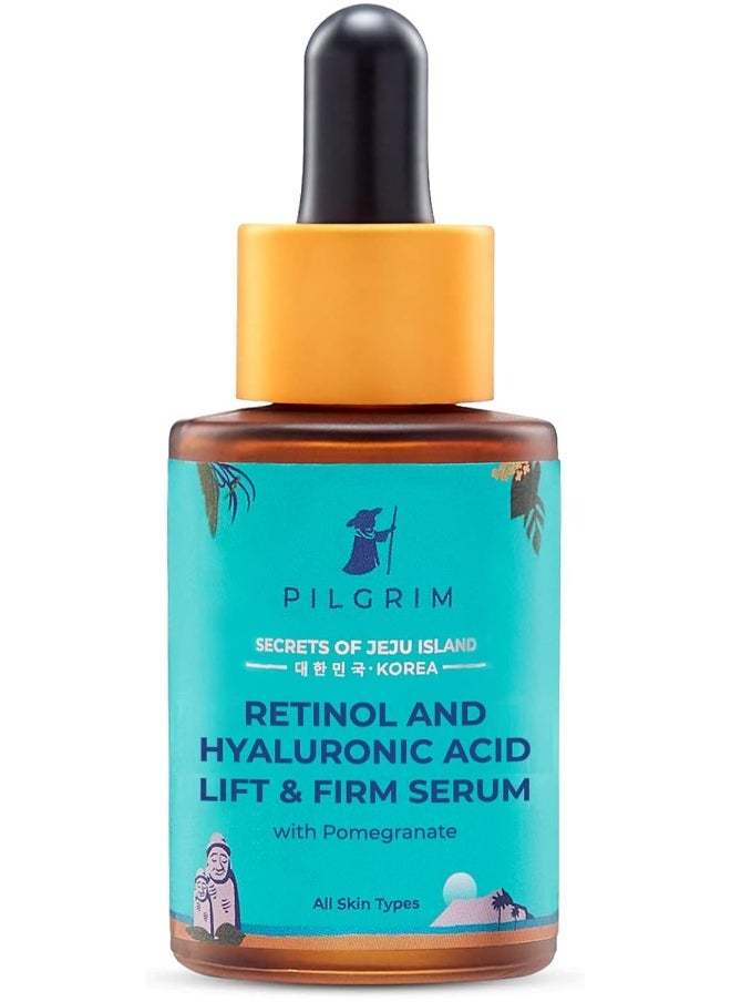 PILGRIM - Korean 0.5% Retinol And 1% Hyaluronic Acid Lift And Firm Anti Aging Serum - Image 1