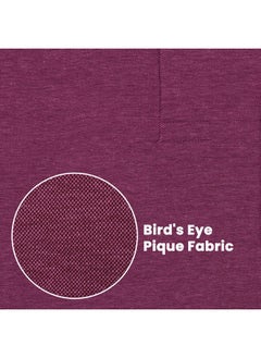 Peter England Peter England Men's Solid Regular Fit T-Shirt (PEKWORGP783075_Magenta  - Image 5