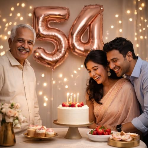 Wanna Party Numerical 5 Rose Gold Balloon for Birthday and Anniversary Party, Number Rose Gold Number Balloon Large Foil Balloon (40inch) (Rose Gold) - Image 5