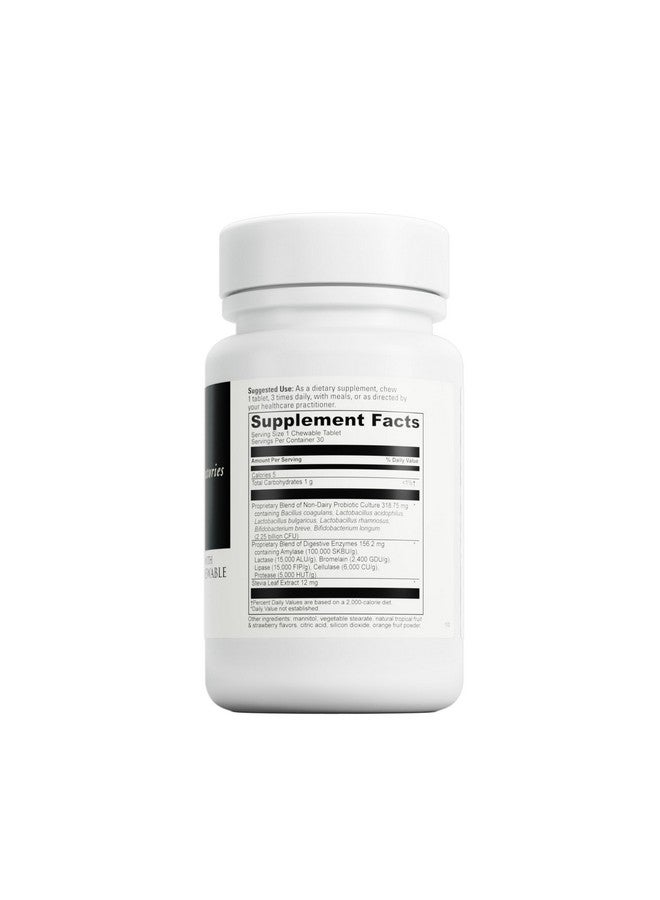 DAVINCI Labs Mega Probiotic ND Digestive Enzymes Chewable - Helps Support Digestive Health with Probiotics & Digestive Enzymes* - Orange Flavor - 30 Chewable Tablets - Image 2
