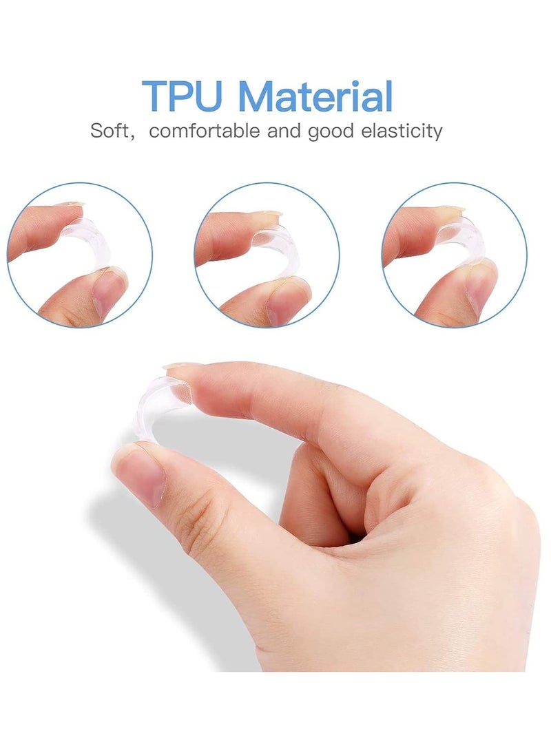 Ring Size Adjuster, 8Pcs Invisible Ring Size Adjuster for Loose Rings with 8 Sizes, Ring Adjuster Fit Any Rings Guard Spacer, Ring Size Reducer Spacer Ring Guard  - Image 3