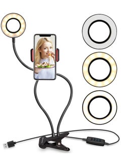 Light Stand for Live Stream, Selfie Ring Light with Webcam Mount for Logitech C925e, C922x, C930e,C922,C930,C920,C615