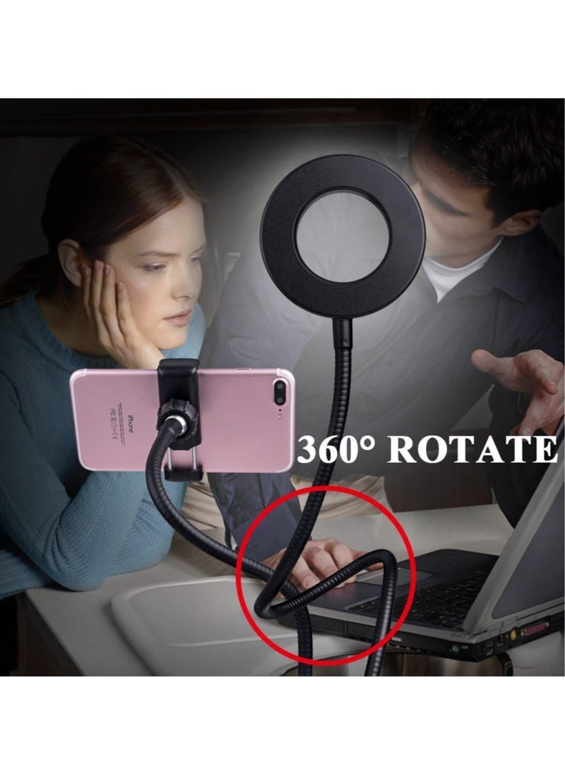 ELTRAZONE - Light Stand for Live Stream, Selfie Ring Light with Webcam Mount for Logitech C925e, C922x, C930e,C922,C930,C920,C615 - Image 1