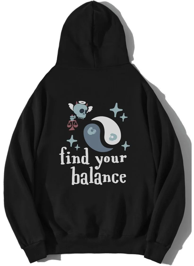 BRZ Collection Unisex Oversize Find Your Balance Hoodie