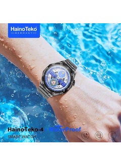 Haino Teko GT4 Round Screen AMOLED Display Smart Watch With Straps and Wireless Charger Black  - Image 1