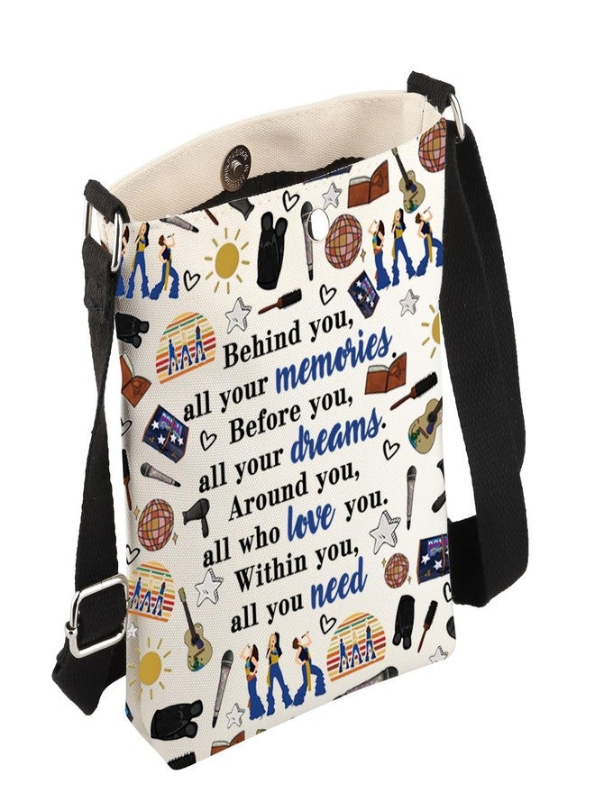 FEELMEM Musical Gift Behind You All Your Memories Musical Crossbody Bag For Fans - Image 1