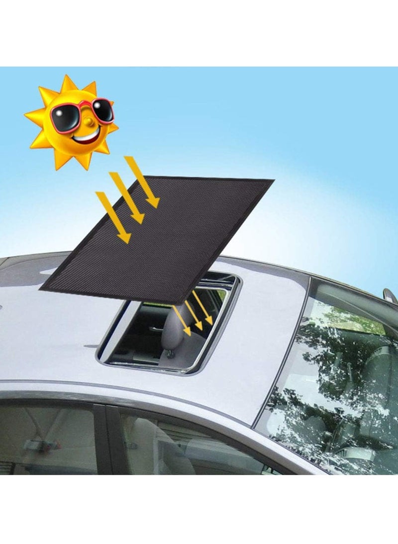 GUDOO فتحة سقف مغناطيسية للسيارة، مظلة شمسية قابلة للتنفس، غطاء سقف سيارة شبكي للتخييم طوال الليل، تثبيت سريع للحماية من أشعة الشمس فوق البنفسجية عند وقوف السيارات في الرحلات - Image 1