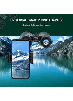 GLLYSION 12X50 Professional HD Binoculars for Adults with Phone Adapter, High Power Binoculars with BaK4 prisms, Super Bright Lightweight & Waterproof Binoculars Perfect for Bird Watching, Hunting, Stargazing  - Image 3