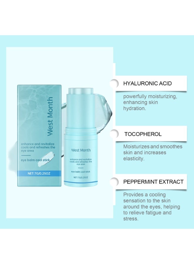 WEST MONTH Eye Balm Cool Stick, Hydrating Under Eye Care Stick, Nourishing Eye Skin Care for Daily Use, 7g - Image 4