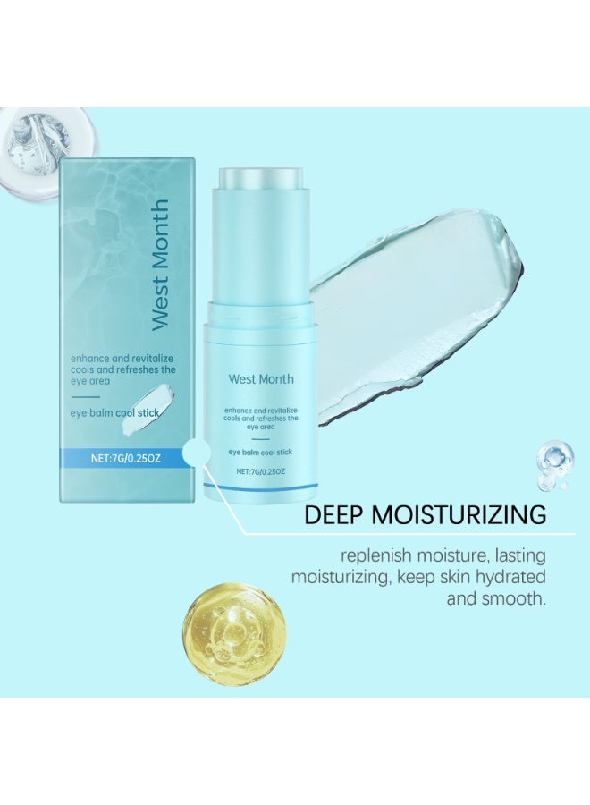 WEST MONTH Eye Balm Cool Stick, Hydrating Under Eye Care Stick, Nourishing Eye Skin Care for Daily Use, 7g - Image 5