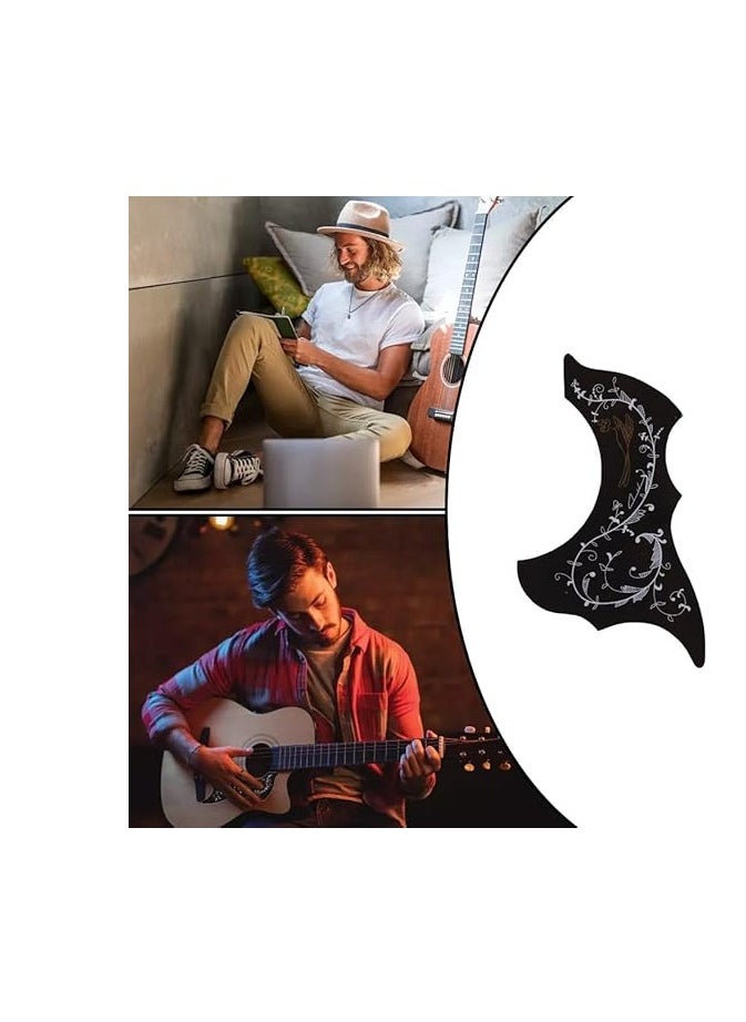 Guitar Pick Guard Self-Adhesive Acoustic Guitar Pick Guard Anti-Scratch Pick Guard Sticker for 39-41in Guitar Electric Guitar Acoustic Guitar