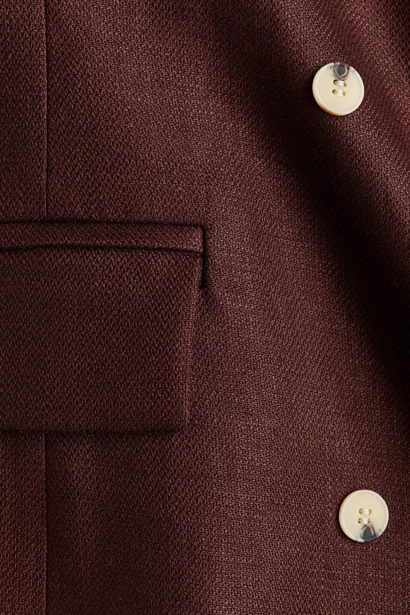 H&M  Double-breasted linen blazer for Women | Best Price UAE