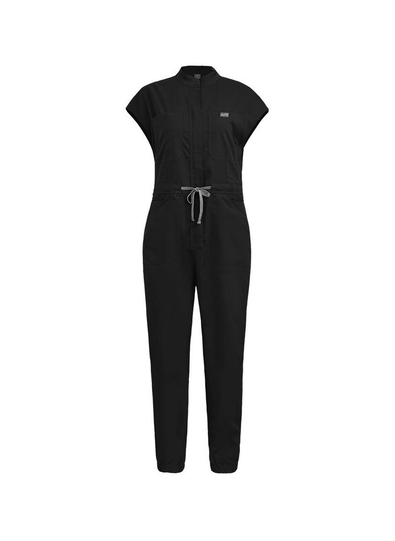 KUYING New Jumpsuit Set With Stand Up Collar And Fashionable Medical Workwear Zipper Design  - Image 1