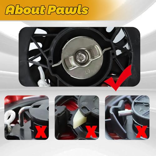 WOTIAN Recoil Pull Starter Assembly Compatible with Predator 420cc 13hp Engine Replacement Parts 60340/60349 for Pressure Washers/Water Pumps/Blowers/Generator - Image 4