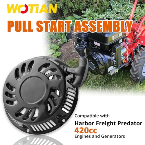 WOTIAN Recoil Pull Starter Assembly Compatible with Predator 420cc 13hp Engine Replacement Parts 60340/60349 for Pressure Washers/Water Pumps/Blowers/Generator - Image 2