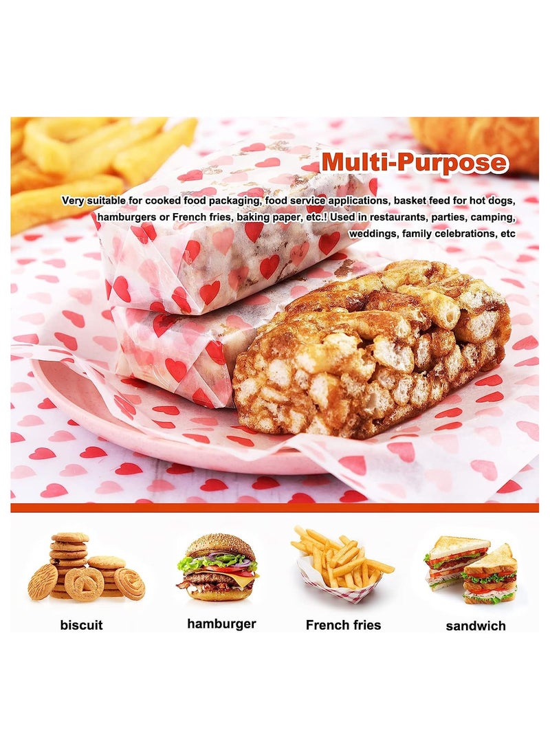 KASTWAVE 100Pcs Disposable Food Wrapping Paper, 9.8x8.5'' Cake Wrappers Sheets, Basket Liners Deli Papers for Cheesecake, Cookies, Sandwich, Handmade Soap Gift Wrapping Tissue - Image 4