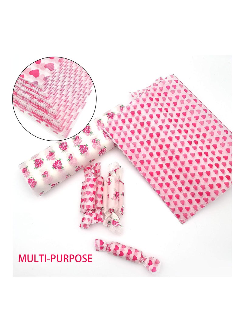 KASTWAVE 100Pcs Disposable Food Wrapping Paper, 9.8x8.5'' Cake Wrappers Sheets, Basket Liners Deli Papers for Cheesecake, Cookies, Sandwich, Handmade Soap Gift Wrapping Tissue - Image 3