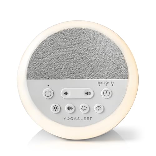 Yogasleep Nod White Noise Sound Machine, With Soft Night Light & Sleep Timer, 20 Sound Options Including Lullabies, Nature & Pink Noise, Sleep Aid For Baby & Adults, Noise Canceling For Office Privacy - Image 1