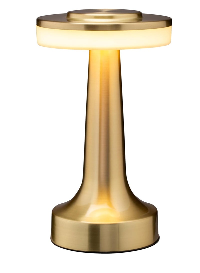 Bukela Golden light touch night light: 48-hour battery life children's bedside lamp, three levels of soft light to accompany dreams (Simple metal aesthetics | nursery-level safety certification | light touch technology)  - Image 1