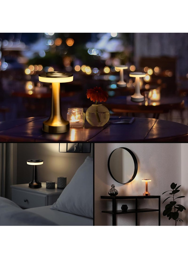 Bukela Golden light touch night light: 48-hour battery life children's bedside lamp, three levels of soft light to accompany dreams (Simple metal aesthetics | nursery-level safety certification | light touch technology)  - Image 5