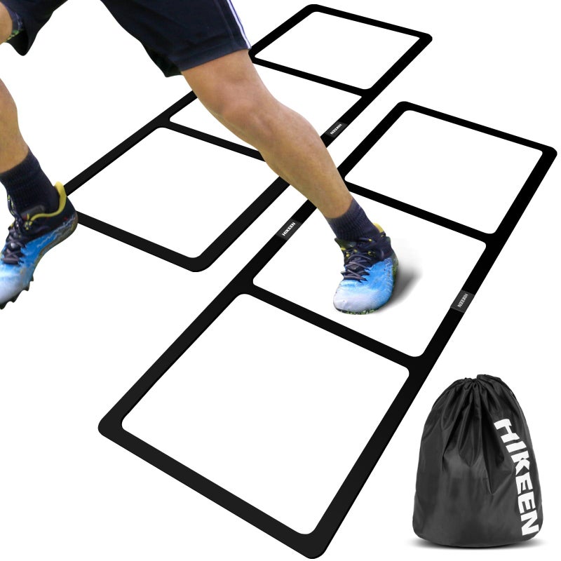 Hikeen Agility Ladder - Speed Ladder for Football, Basketball - Durable Rubber Training Ladder for Footwork with Carry Bag, No Assembly, Portable & Non-Slip Agility Football Training Equipment - Image 1