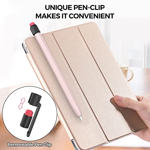 TRONWIN Apple Pencil 1st Generation Case, Silicone Pencil Sleeve Cover Perfect Grip Skin Classic Design with Sturdy Clip Compatible with Apple Pencil 1st gen for ipad (Pink) - Image 5
