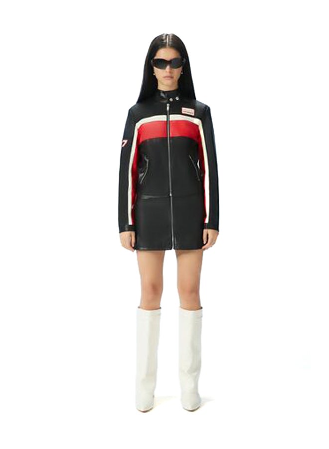 FOREVER 21 Faux Leather Striped Mini Skirt - Image 5