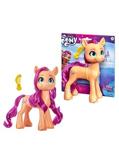 my little Pony : A New Generation Mega Movie Friends Sunny Starscout - 8-Inch Orange Pony Figure With Comb, Toy For Kids Ages 3 And Up  - Image 2