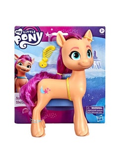 my little Pony : A New Generation Mega Movie Friends Sunny Starscout - 8-Inch Orange Pony Figure With Comb, Toy For Kids Ages 3 And Up  - Image 3