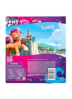 my little Pony : A New Generation Mega Movie Friends Sunny Starscout - 8-Inch Orange Pony Figure With Comb, Toy For Kids Ages 3 And Up  - Image 4