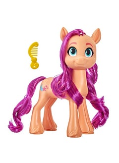 my little Pony : A New Generation Mega Movie Friends Sunny Starscout - 8-Inch Orange Pony Figure With Comb, Toy For Kids Ages 3 And Up  - Image 1