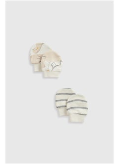 mothercare Dinosaur Baby Mitts - 2 Pack 