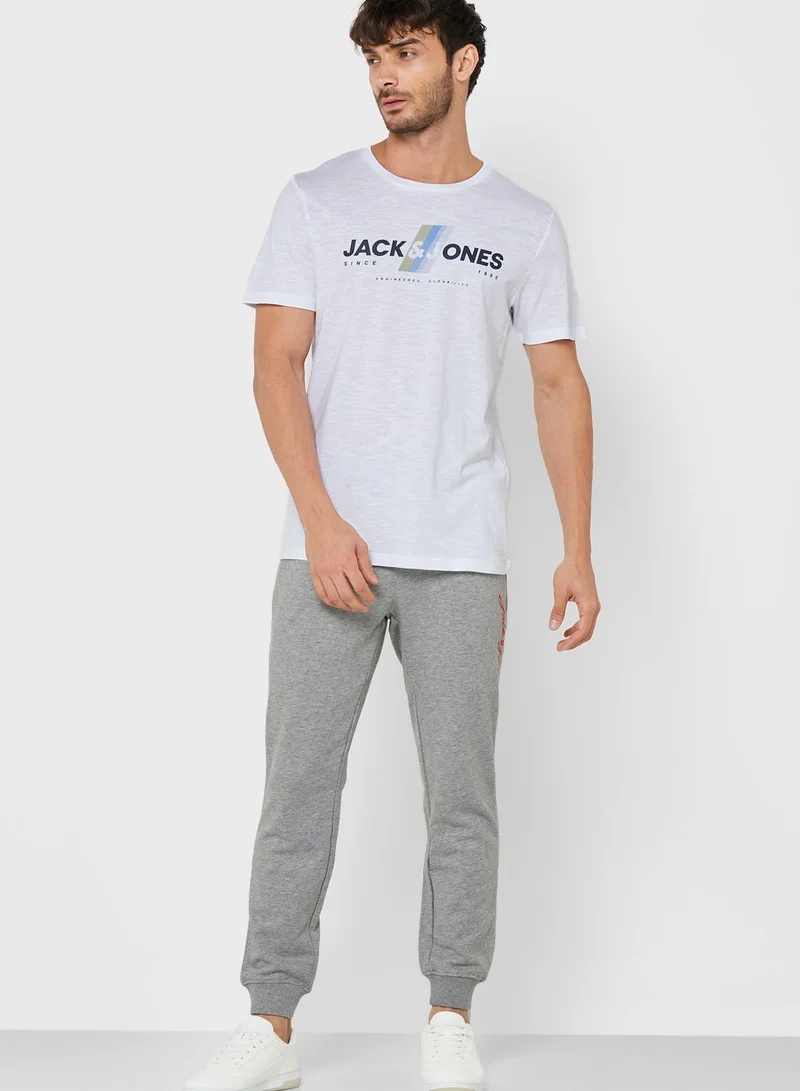 JACK & JONES Logo Crew Neck T-Shirt