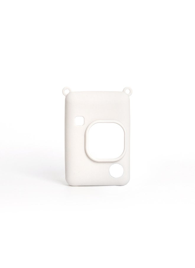 Generic Poly Instax Mini Liplay Protective Case Wear-resistant Soft Case Fit Camera Silicone-Color:White  - Image 1