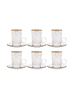 Villeroy & Boch 6-Piece Embroidery Gold Teacups  - Image 2