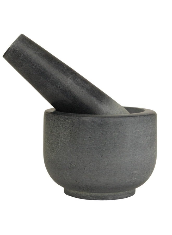 KC KULLICRAFT stone Mortar and Pestle, for Grind Spices, Powder Pesto, Mash Herbs, Crush Pills, Regular Size (3.75"X2.75" Mortar, 5" X1.5" Pestle) - Image 1