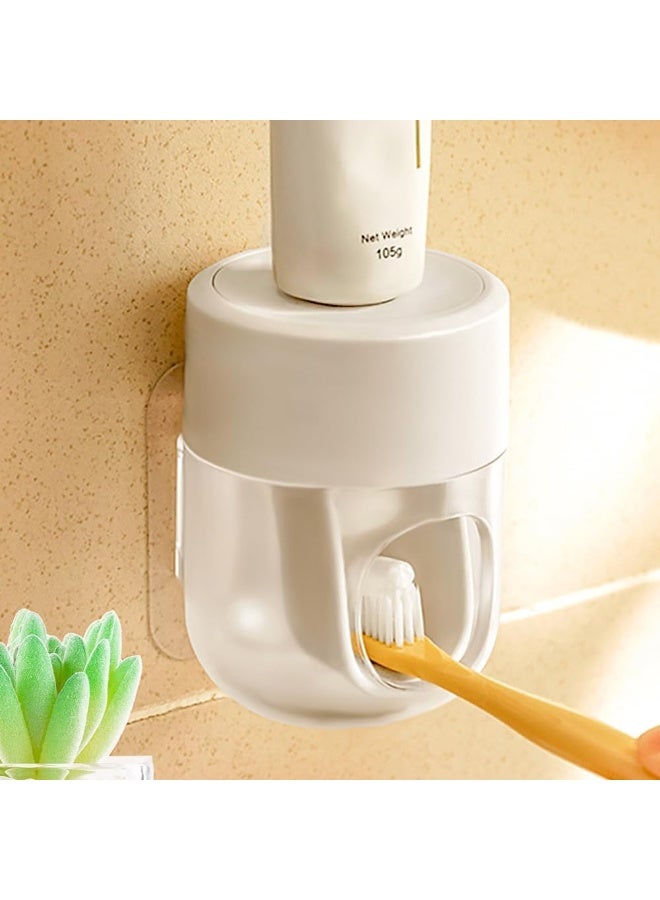 YelaJoy Toothpaste Dispenser Wall Mounted Bathroom Automatic Toothpaste Squeezer,Visualization of Toothpaste Flow Rate - Image 1