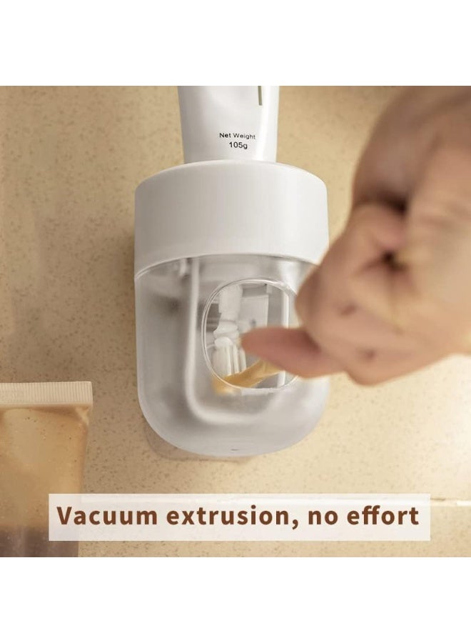 YelaJoy Toothpaste Dispenser Wall Mounted Bathroom Automatic Toothpaste Squeezer,Visualization of Toothpaste Flow Rate - Image 3