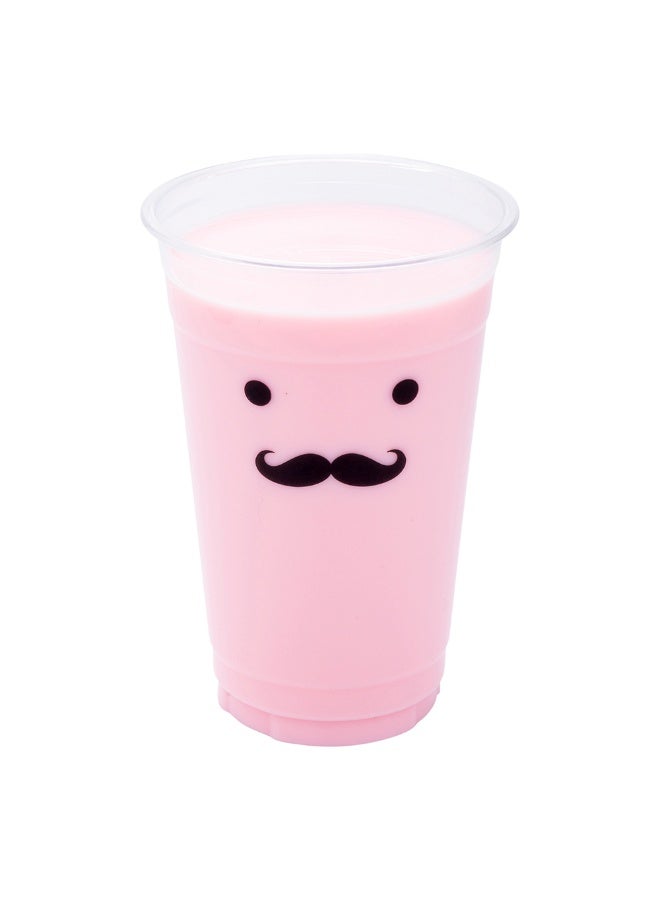 Restaurantware Visage 20 Ounce Cold Drink Cups, 1000 Disposable Party Drinking Cups - Lids Sold Separately, Monsieur Mustache Design, Clear PET Plastic Cups, For Birthday Parties, Or Ceremonies  - Image 2