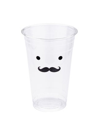 Visage 20 Ounce Cold Drink Cups, 1000 Disposable Party Drinking Cups - Lids Sold Separately, Monsieur Mustache Design, Clear PET Plastic Cups, For Birthday Parties, Or Ceremonies - pzsku/Z49985F340C9826F450FAZ/45/1748264688/773cff8d-6655-42bc-acb2-104f45988339