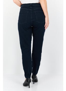 7 FOR ALL MANKIND Women Skinny Fit Washed Stretchable Denim Jeans, Blue  - Image 3