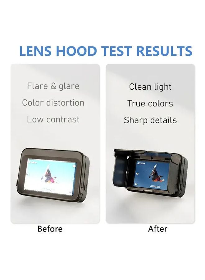 Magnetic Screen Lens Hood For Insta360 Ace Pro 2 Quick Release Sunshade Glare Protection - Image 4