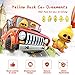 wonuu Cute Yellow Duck Car Ornaments Cool Duck Car Dashboard Decorations Shaking Head Doll - Image 2