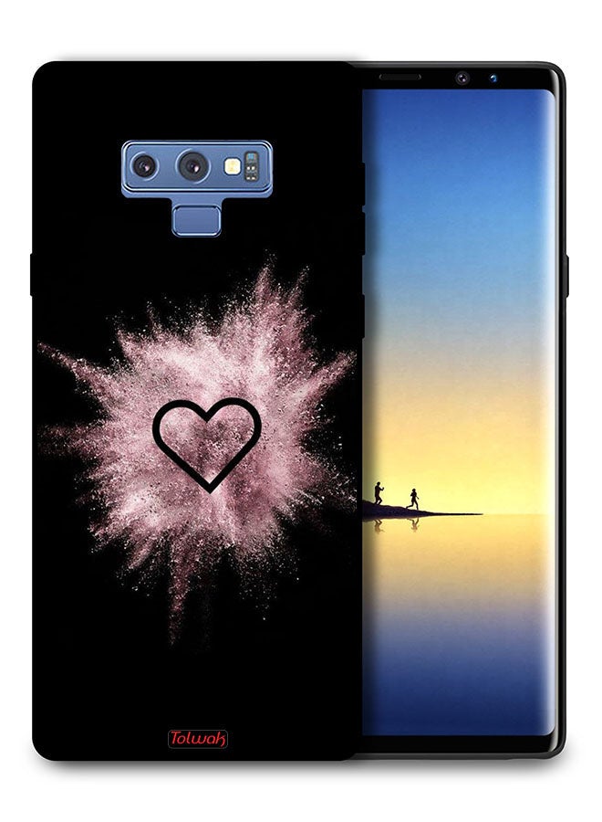 Tolwak Samsung Galaxy Note 9 Protective Case Cover Heart On Glitters - Image 1