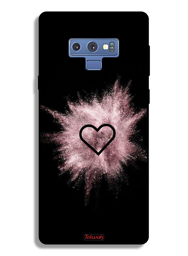 Tolwak Samsung Galaxy Note 9 Protective Case Cover Heart On Glitters - Image 2
