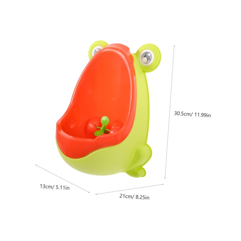 Wall Mounted Frog Potty Training Urinal For Boys And Girls Easy To Clean Space Saving Design Blue - Image 3