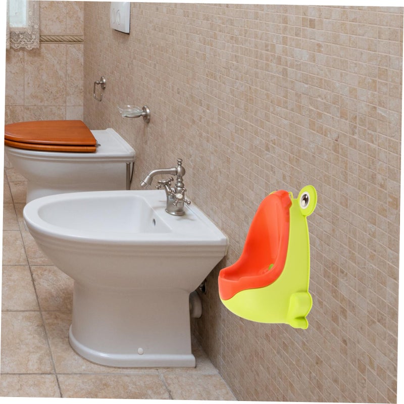 Wall Mounted Frog Potty Training Urinal For Boys And Girls Easy To Clean Space Saving Design Blue - Image 5